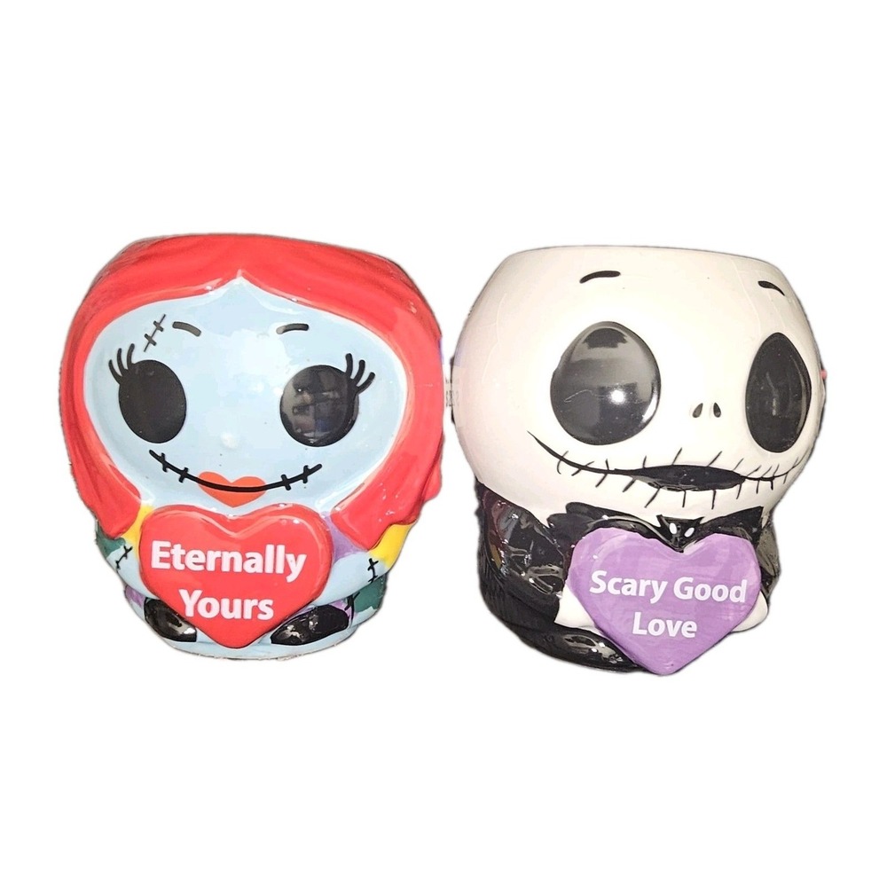 Disney Nightmare‎ Before Christmas Jack & Sally Couple Coffee Tea Cocoa Mugs